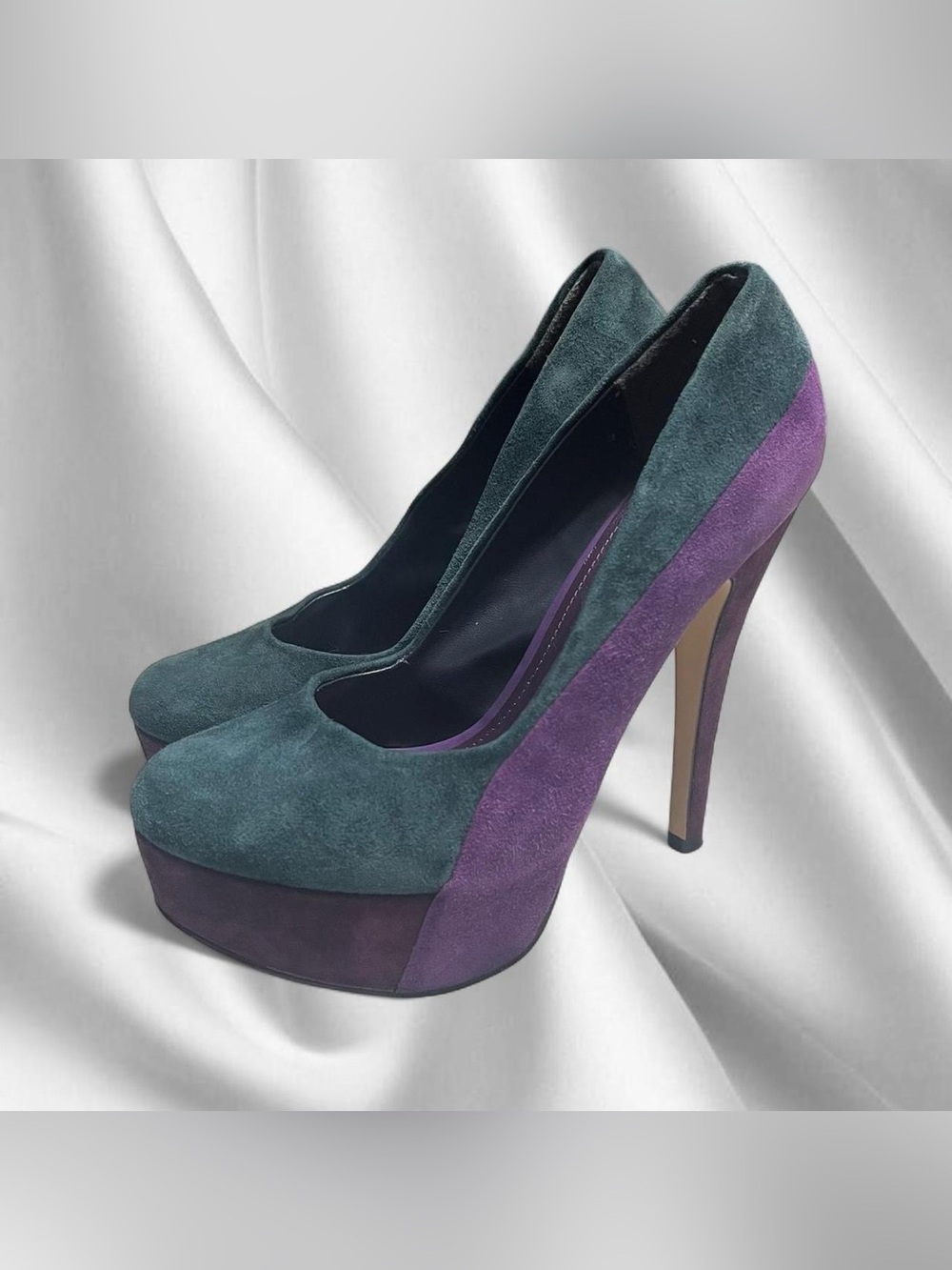 Aldo Suede Chic Platform Stiletto Heels